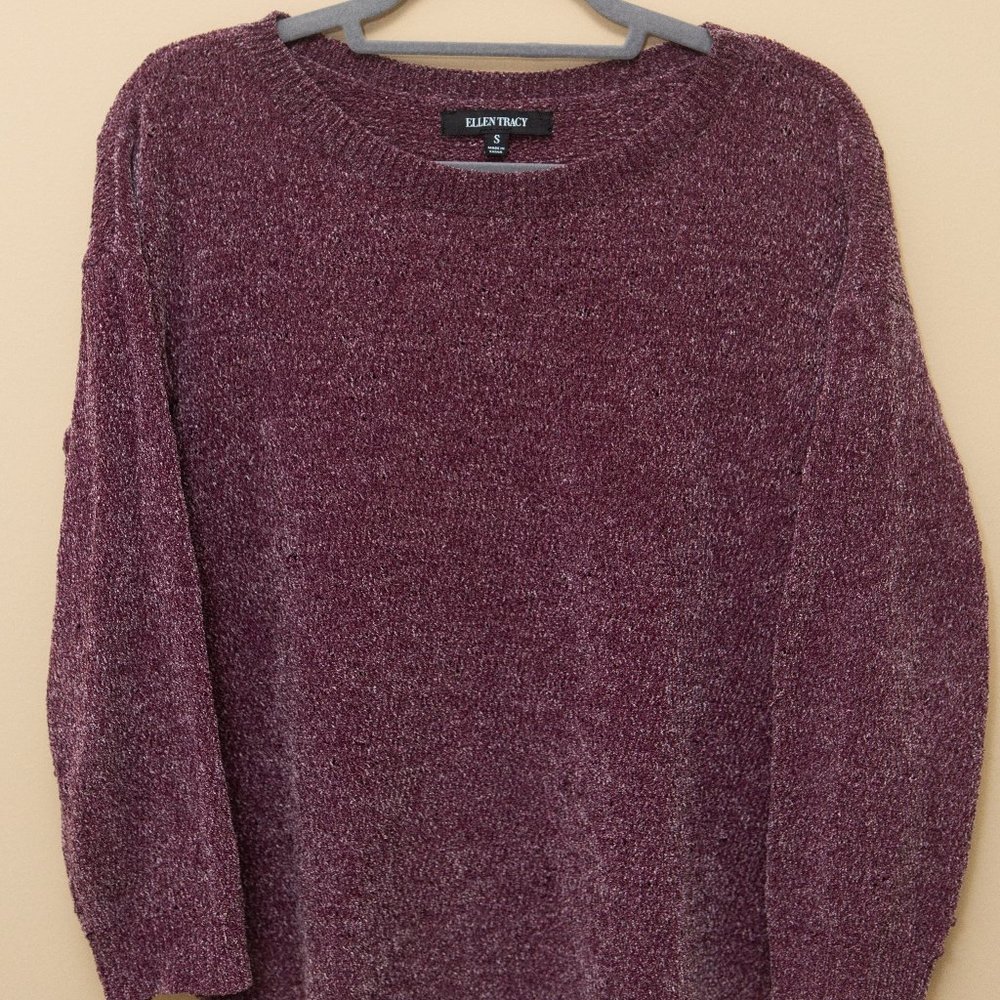 Ellen Tracy Purple Sweater